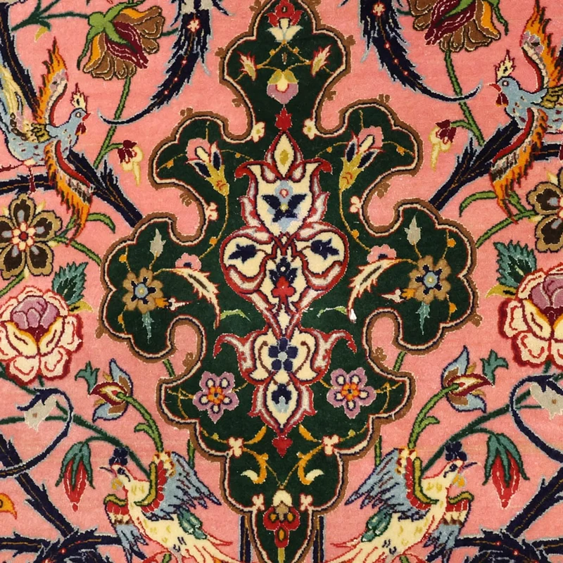 Isfahan Teppich 109x161cm - Perserteppich - mehrfarbig
