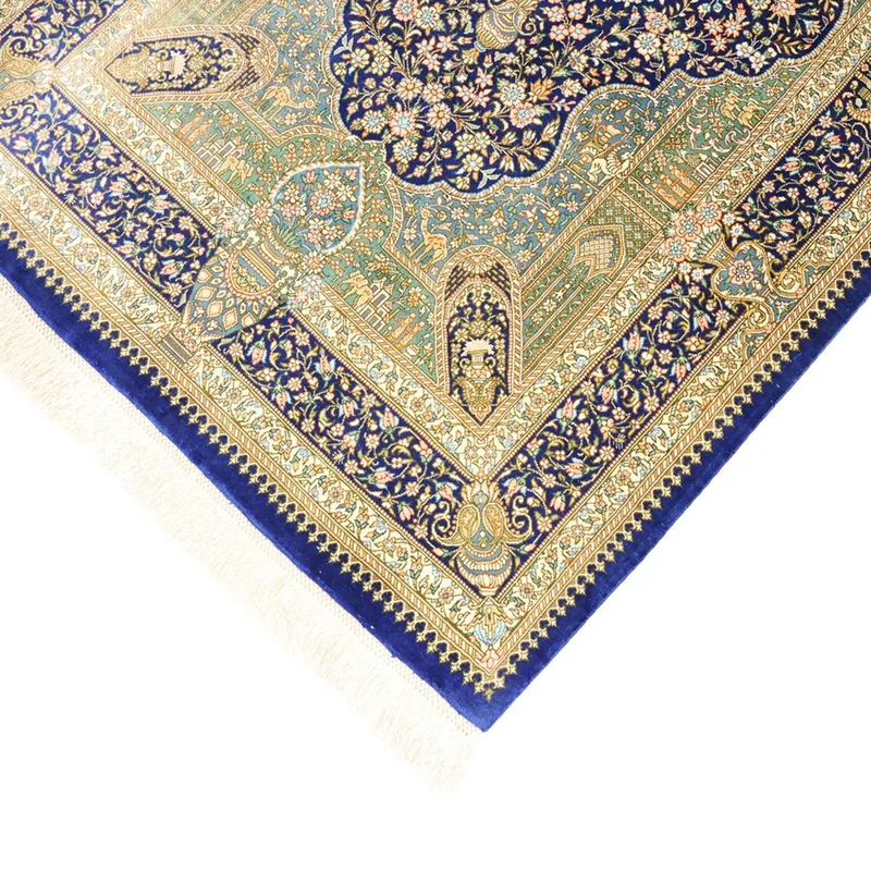 Ghom Teppich 76x126cm - Perserteppich - mehrfarbig
