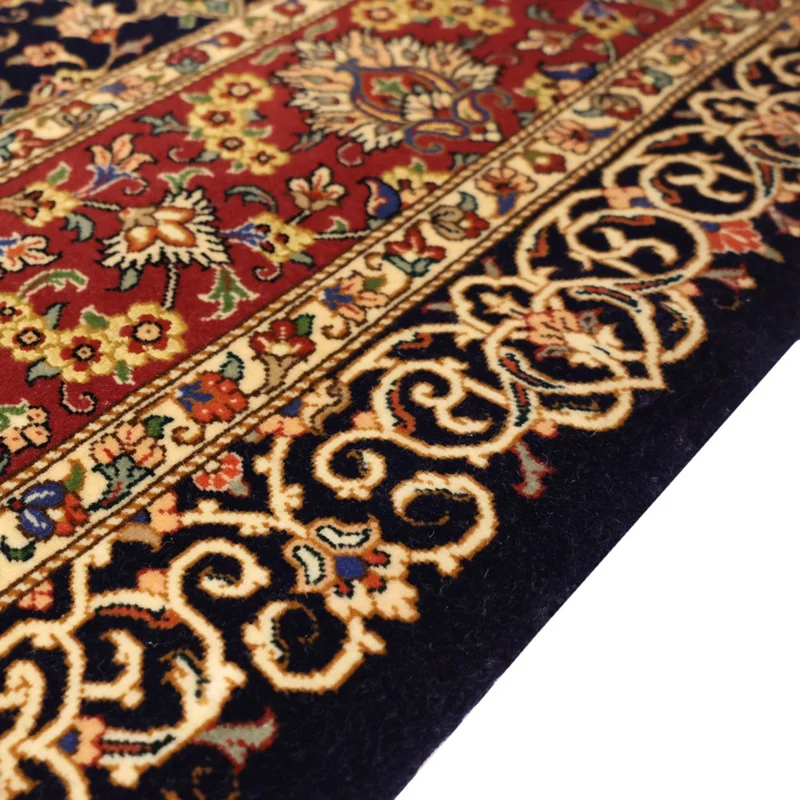 Ghom Teppich 100x154cm - Perserteppich - dunkelbeige