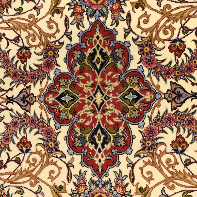 Isfahan Teppich 111x171cm - Perserteppich - beige