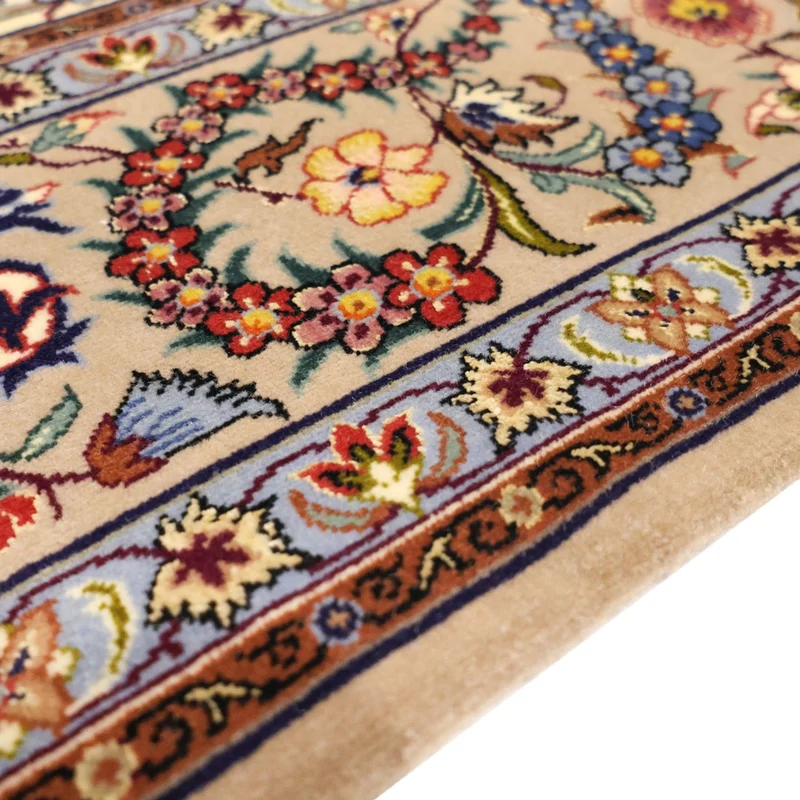 Isfahan Teppich 111x171cm - Perserteppich - beige