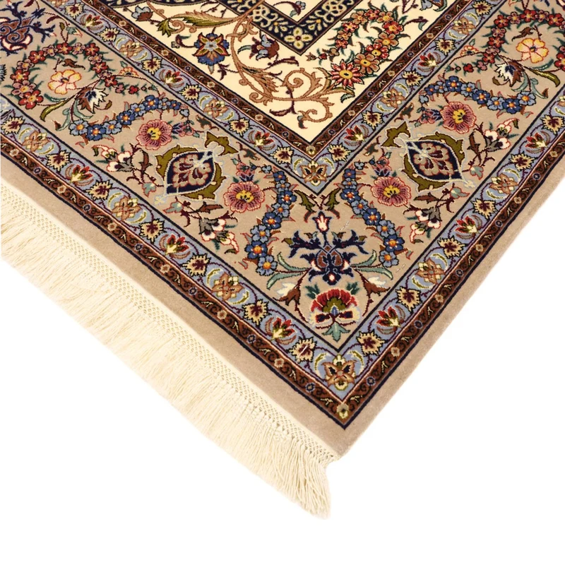 Isfahan Teppich 111x171cm - Perserteppich - beige