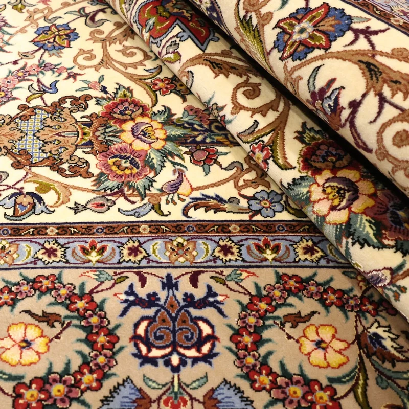 Isfahan Teppich 111x171cm - Perserteppich - beige