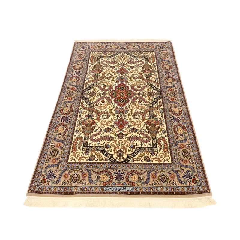 Isfahan Teppich 111x171cm - Perserteppich - beige