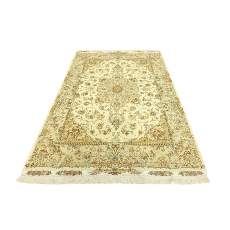 Täbriz - 60 Raj Teppich 145x206cm - Perserteppich - beige