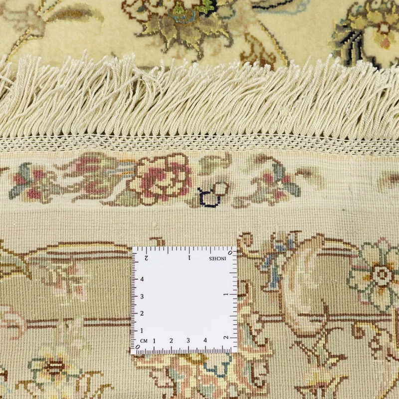 Täbriz - 60 Raj Teppich 145x206cm - Perserteppich - beige