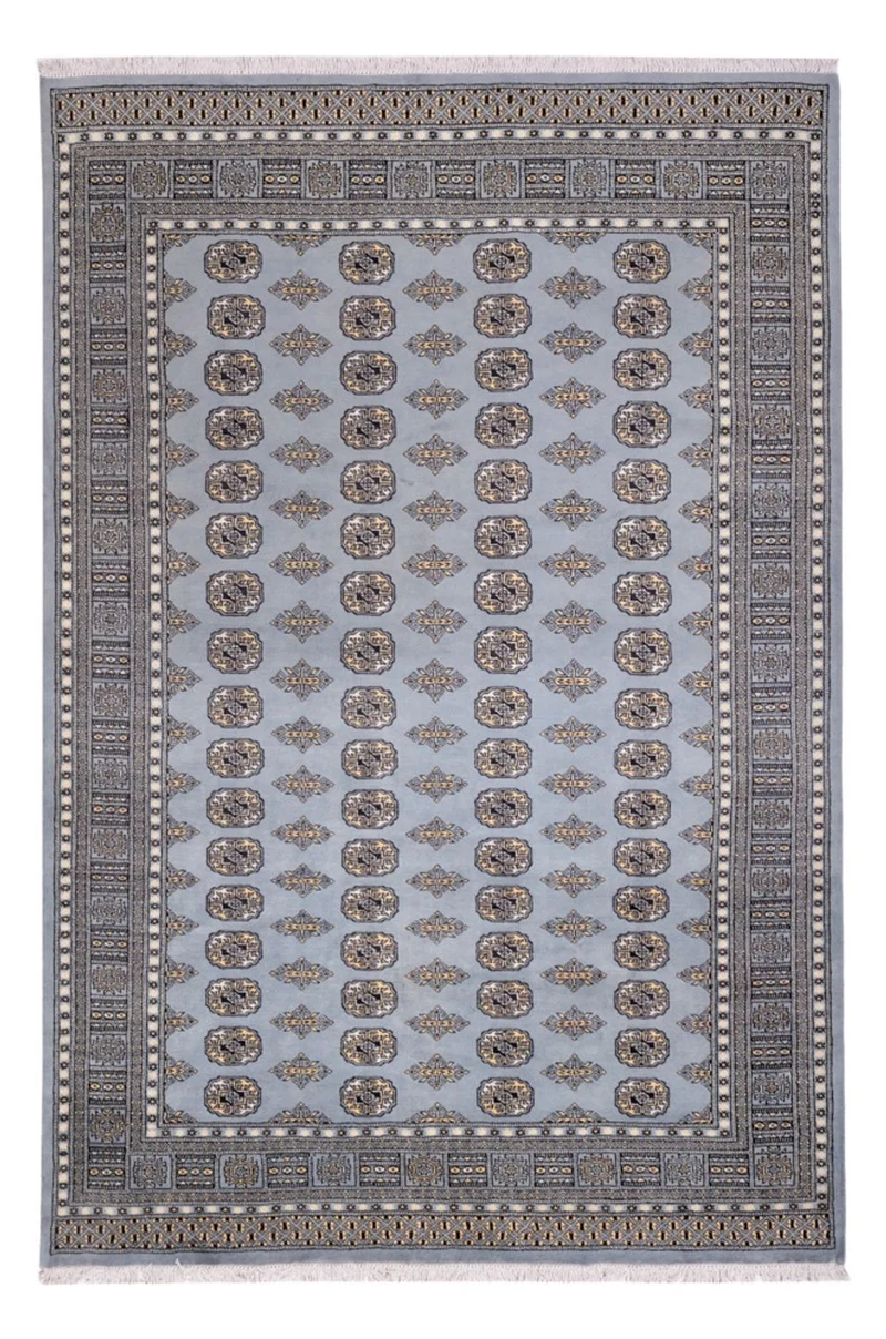 Buchara Teppich 204x300cm - Orientteppich - hellgrau