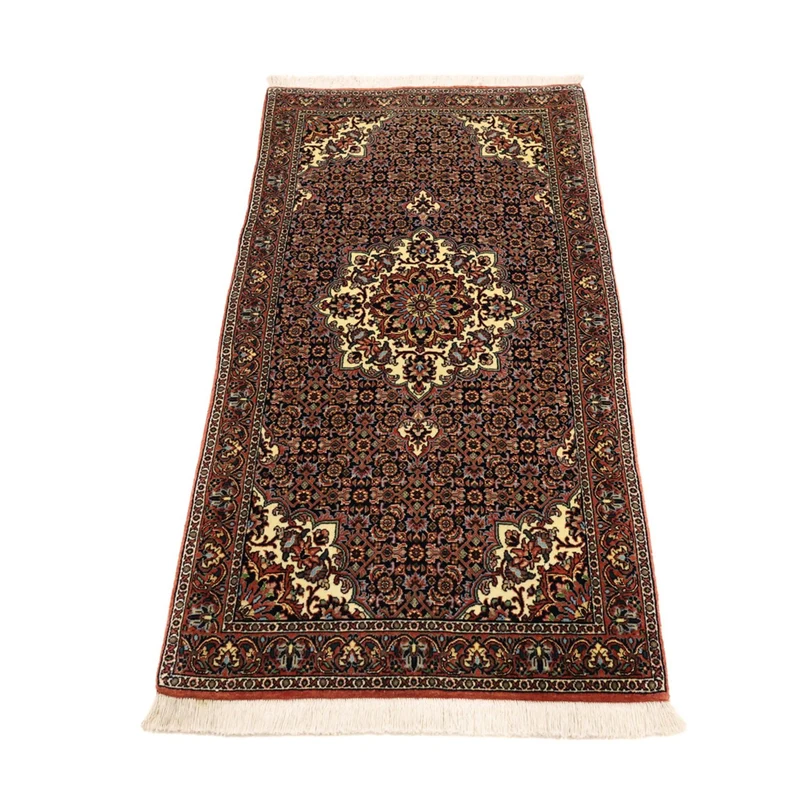 Bidjar Teppich 70x137cm - Perserteppich - dunkelrot