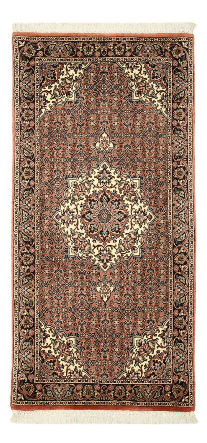 Bidjar Teppich 70x144cm - Perserteppich - dunkelrot
