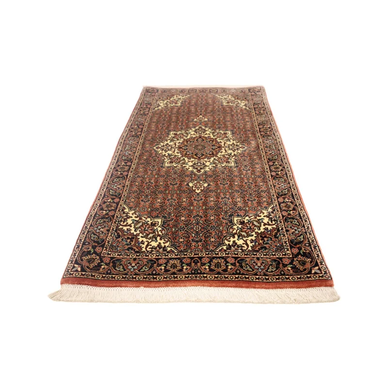 Bidjar Teppich 70x144cm - Perserteppich - dunkelrot