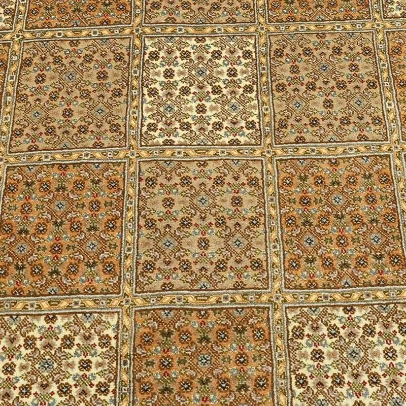 Täbriz - 50 Raj Teppich 151x207cm - Perserteppich - dunkelbeige