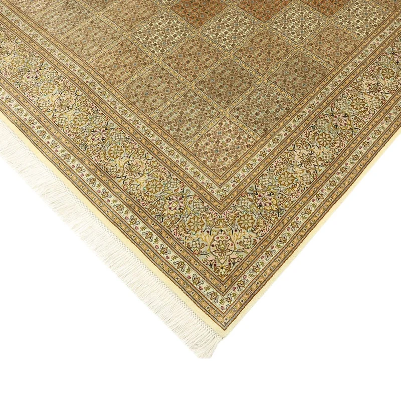 Täbriz - 50 Raj Teppich 151x207cm - Perserteppich - dunkelbeige