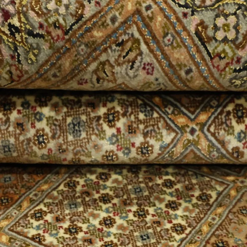 Täbriz - 50 Raj Teppich 151x207cm - Perserteppich - dunkelbeige