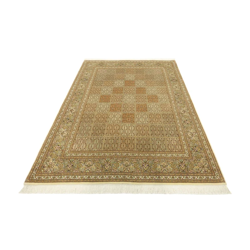 Täbriz - 50 Raj Teppich 151x207cm - Perserteppich - dunkelbeige