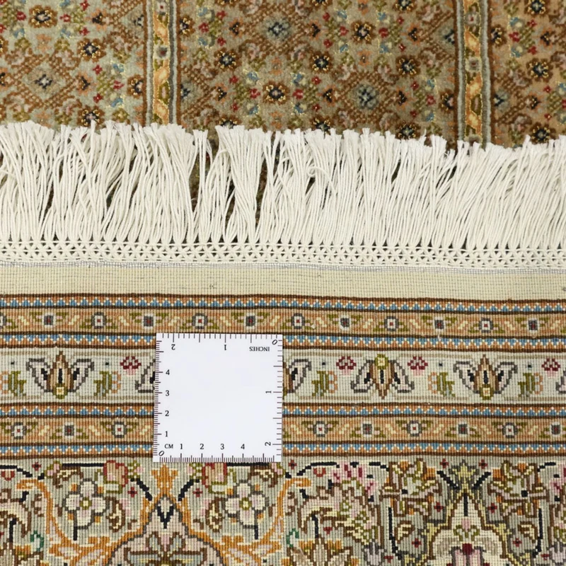 Täbriz - 50 Raj Teppich 151x207cm - Perserteppich - dunkelbeige