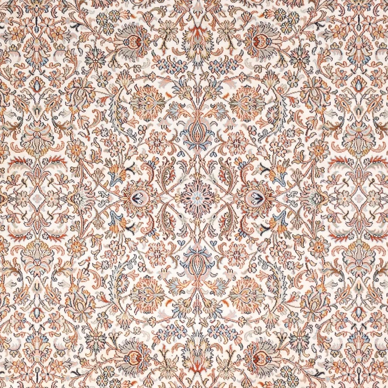 Kaschmir Seide Teppich 216x318cm - Orientteppich - dunkelbeige