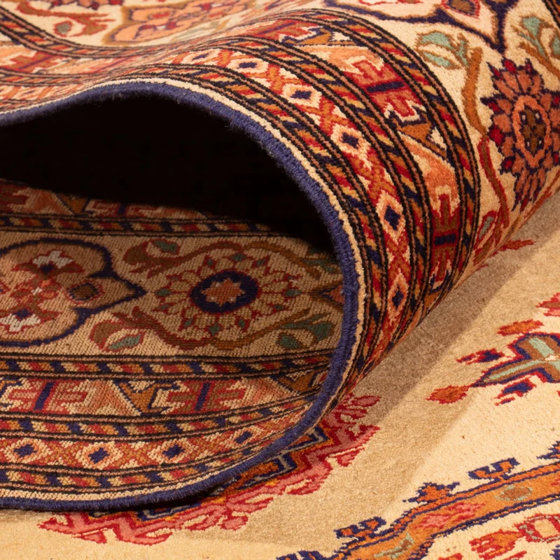 Afghan Seide Teppich 217x288cm - Orientteppich - hellrot
