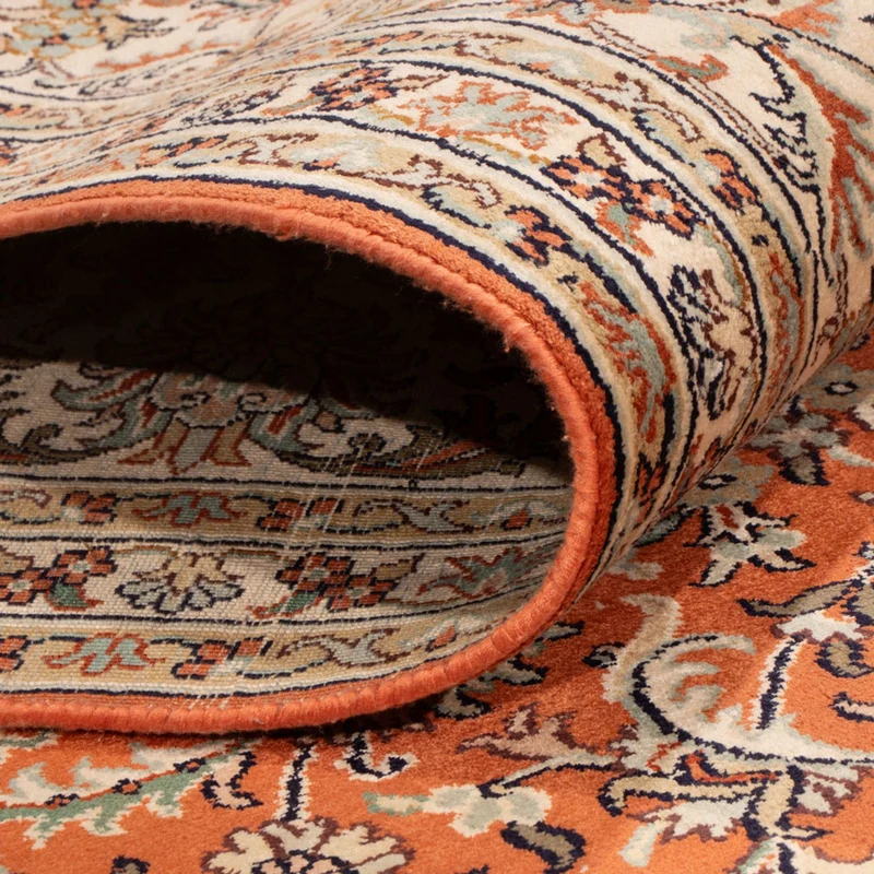 Kaschmir Seide Teppich 220x306cm - Orientteppich - terrakotta