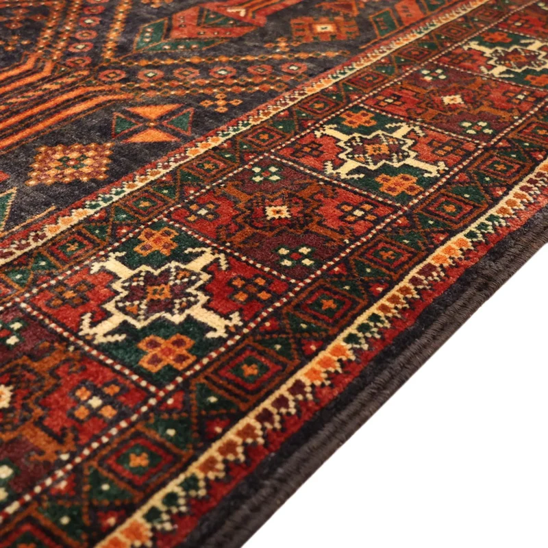 Belutsch Teppich 110x292cm - Orientteppich - dunkelrot