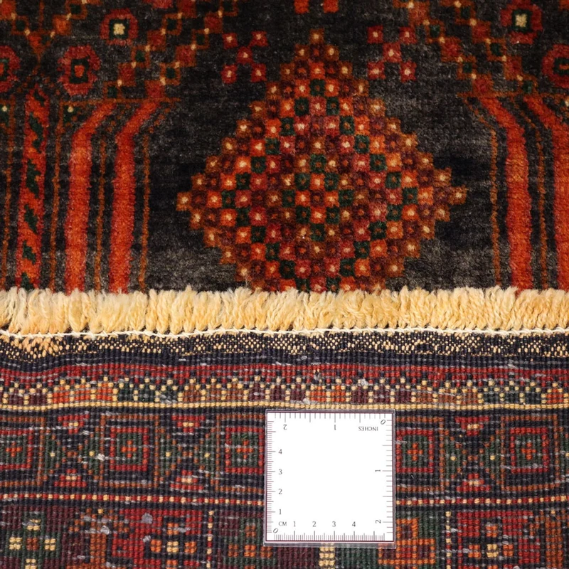 Belutsch Teppich 110x292cm - Orientteppich - dunkelrot