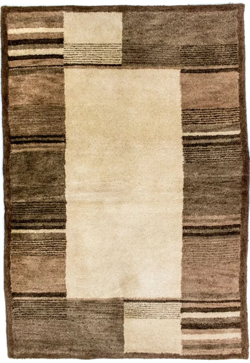 Wollteppich 139x196cm - beige