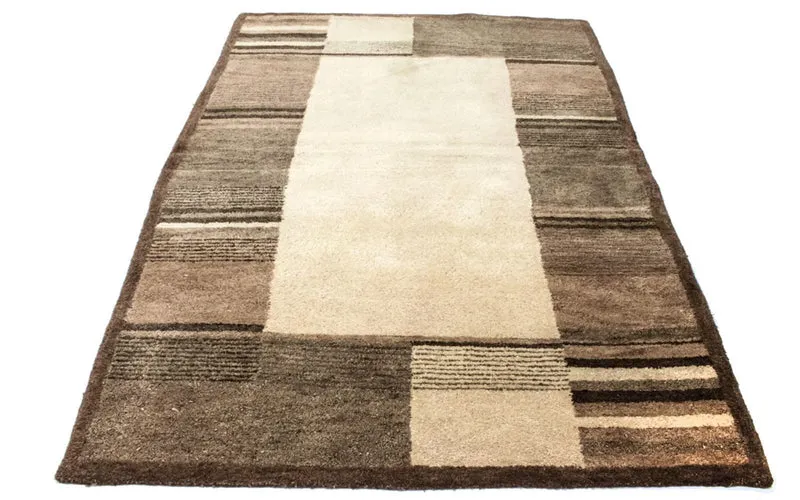 Wollteppich 139x196cm - beige