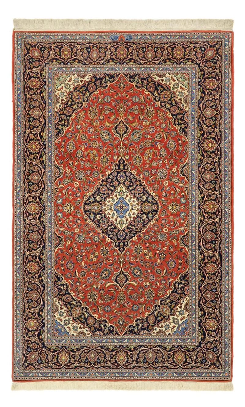 Keshan Teppich 110x170cm - Perserteppich - rot