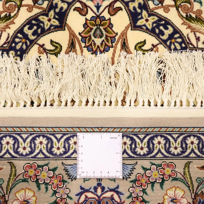 Isfahan Teppich 111x171cm - Perserteppich - dunkelbeige