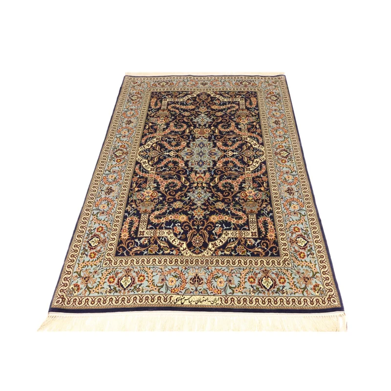 Isfahan Teppich 112x170cm - Perserteppich - dunkelbeige