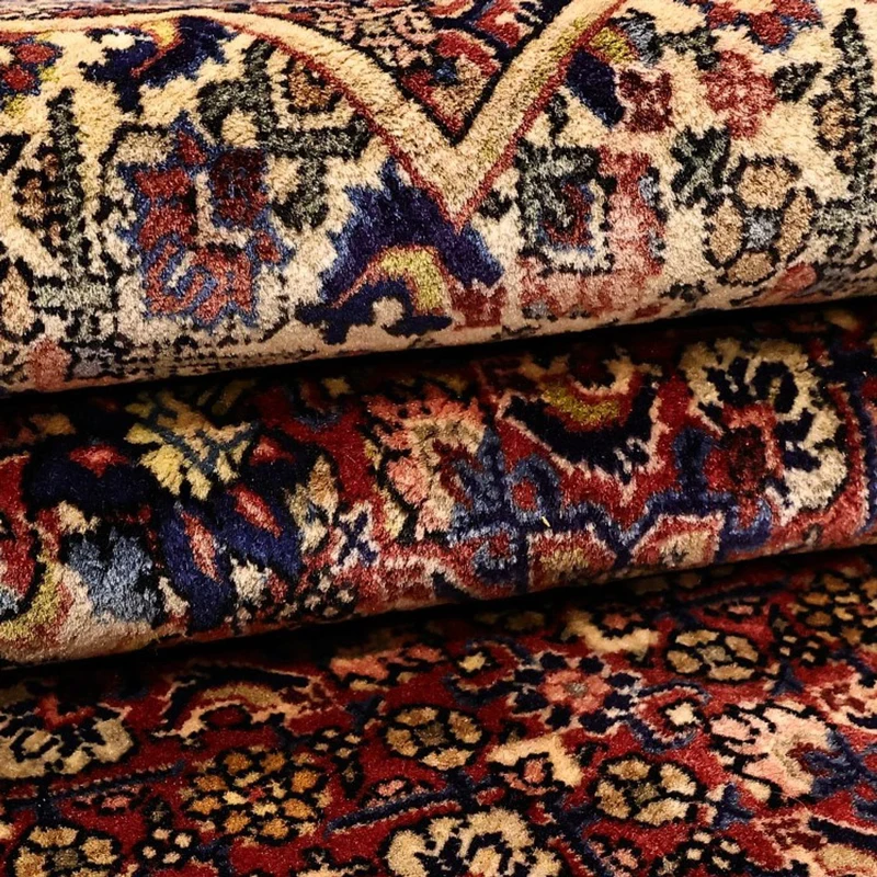Bidjar Teppich 144x216cm - Perserteppich - dunkelrot