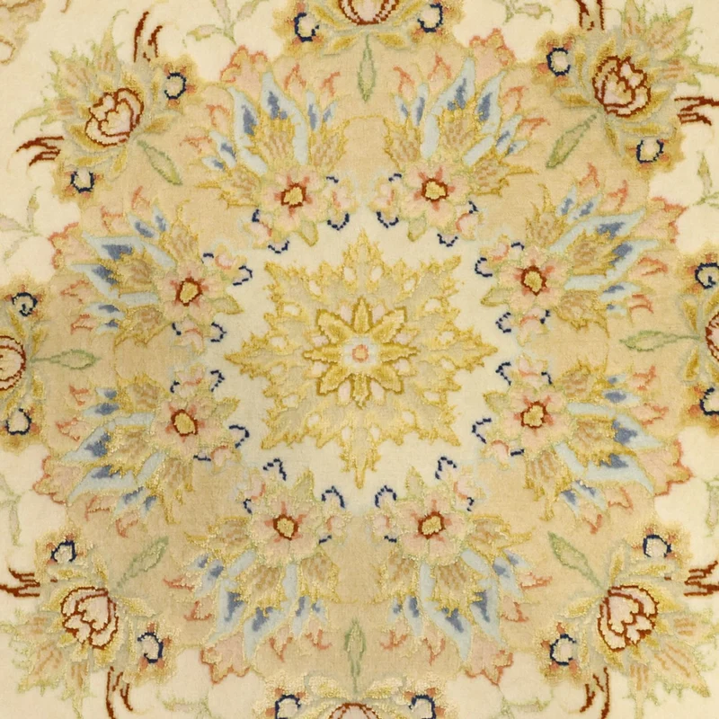 Täbriz - 60 Raj Teppich 97x160cm - Perserteppich - sand