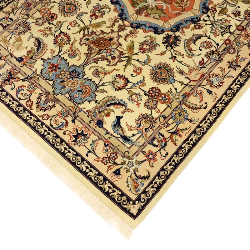Isfahan Teppich 100x156cm - Perserteppich - beige