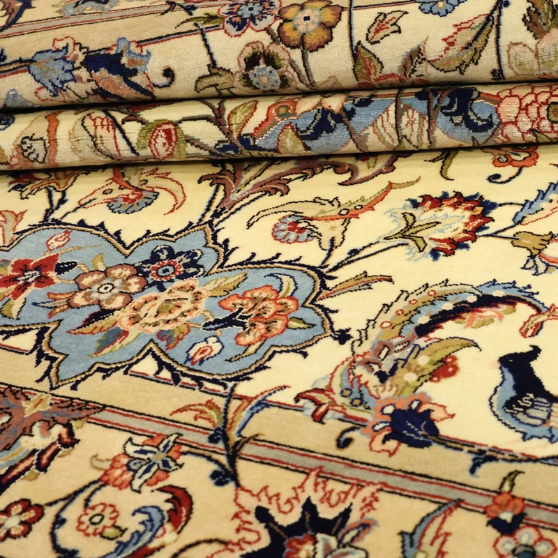 Isfahan Teppich 100x156cm - Perserteppich - beige