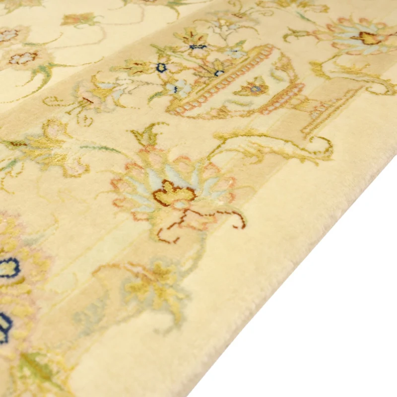 Täbriz - 60 Raj Teppich 98x159cm - Perserteppich - beige