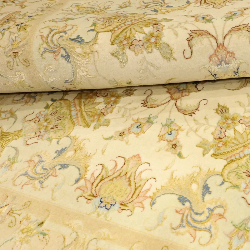 Täbriz - 60 Raj Teppich 98x159cm - Perserteppich - beige