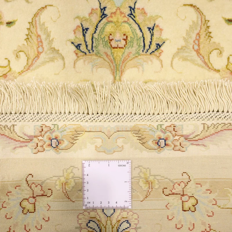 Täbriz - 60 Raj Teppich 98x159cm - Perserteppich - beige