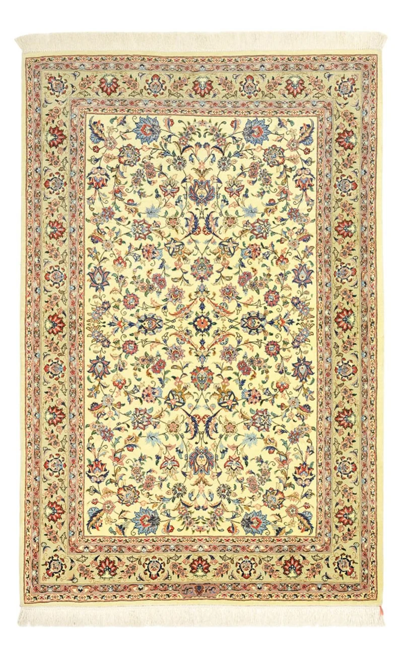 Isfahan Teppich 100x153cm - Perserteppich - beige