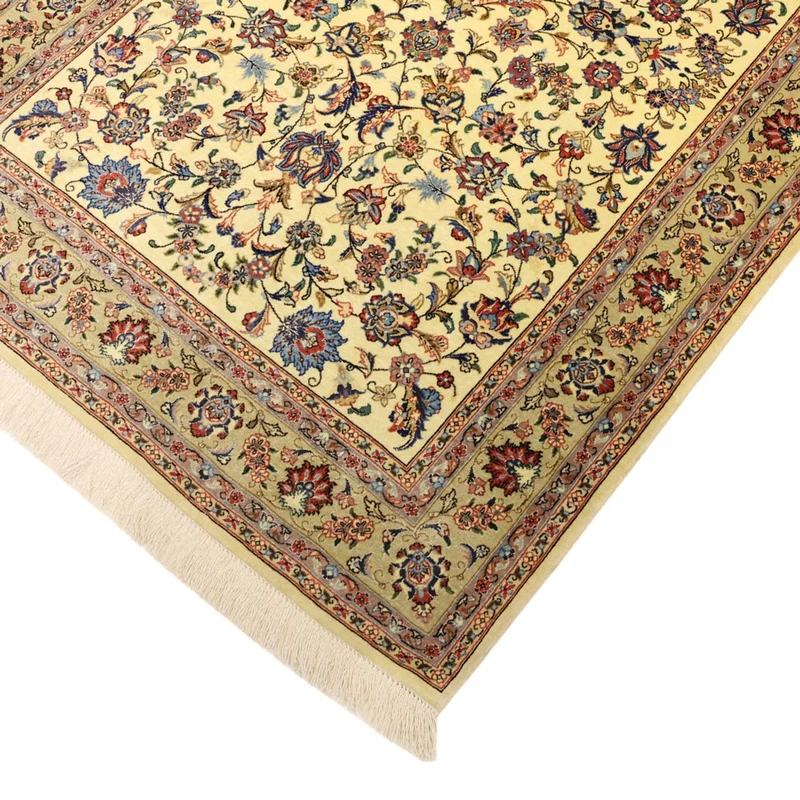 Isfahan Teppich 100x153cm - Perserteppich - beige