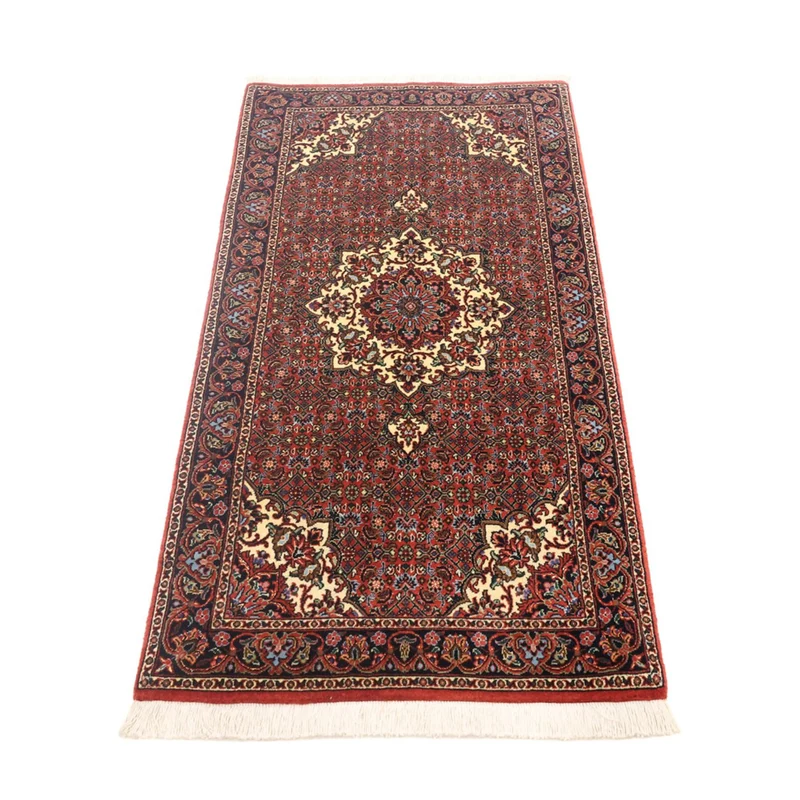 Bidjar Teppich 72x147cm - Perserteppich - dunkelrot