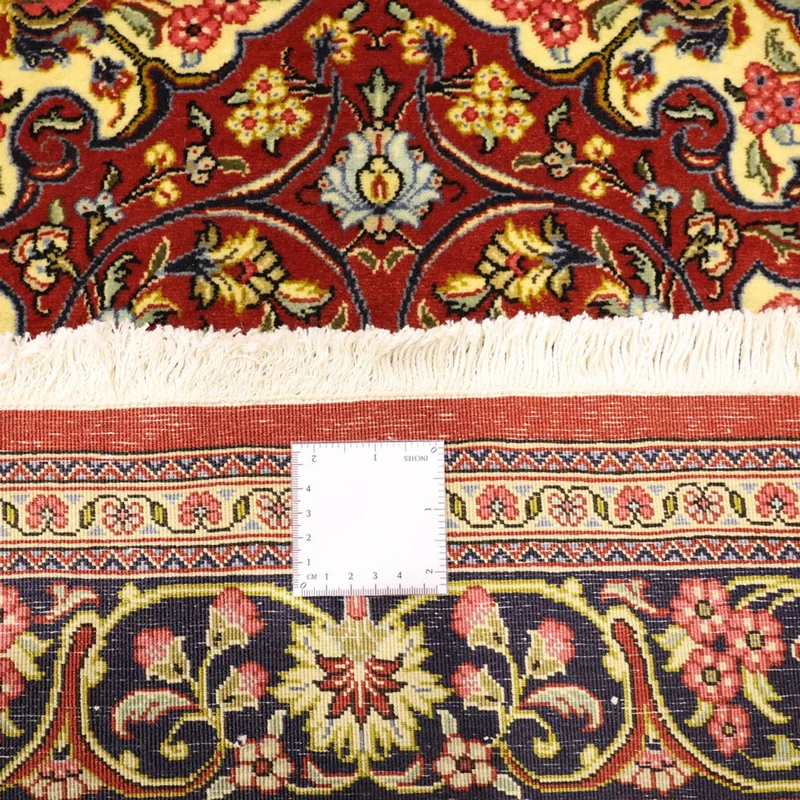 Ghom Teppich 114x158cm - Perserteppich - rot