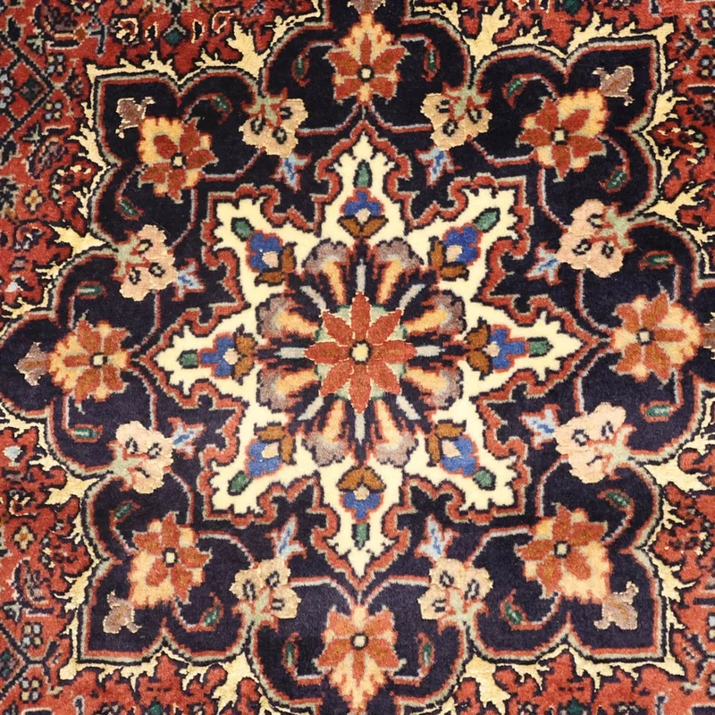 Bidjar Teppich 70x150cm - Perserteppich - dunkelrot