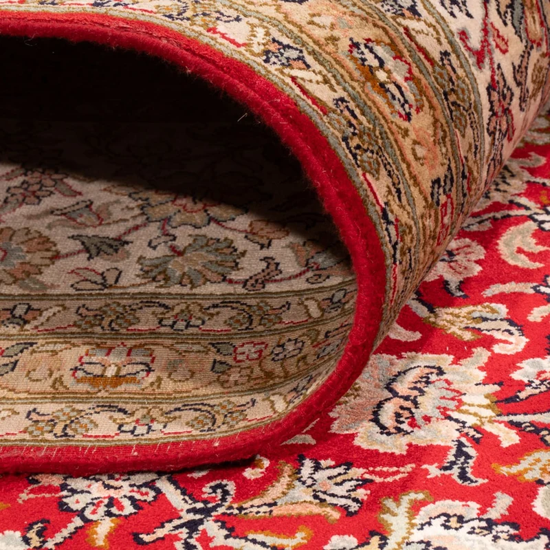 Kaschmir Seide Teppich 220x303cm - Orientteppich - rot