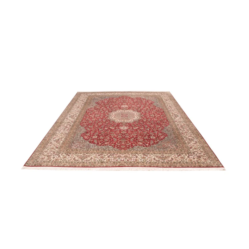 Kaschmir Seide Teppich 220x303cm - Orientteppich - rot