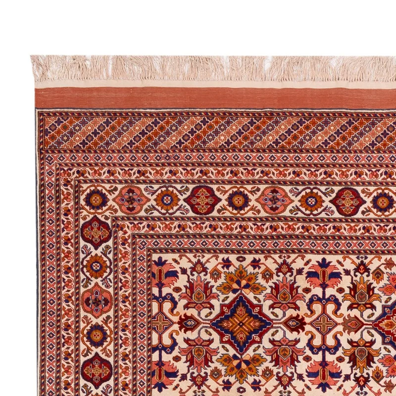 Afghan Seide Teppich 205x282cm - Orientteppich - braun