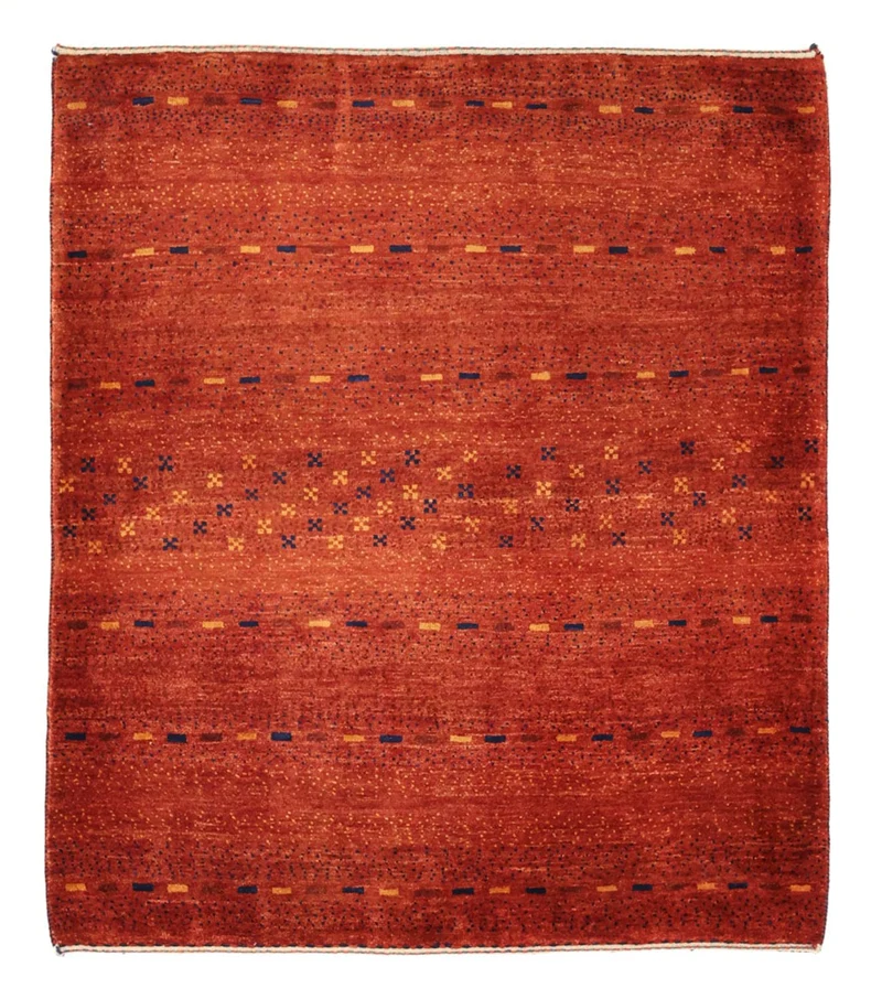 Kaschkuli Teppich 101x111cm - Perserteppich - dunkelrot