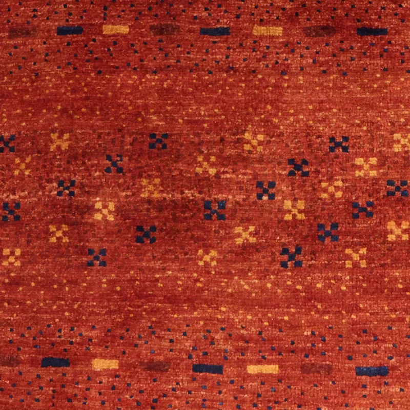 Kaschkuli Teppich 101x111cm - Perserteppich - dunkelrot