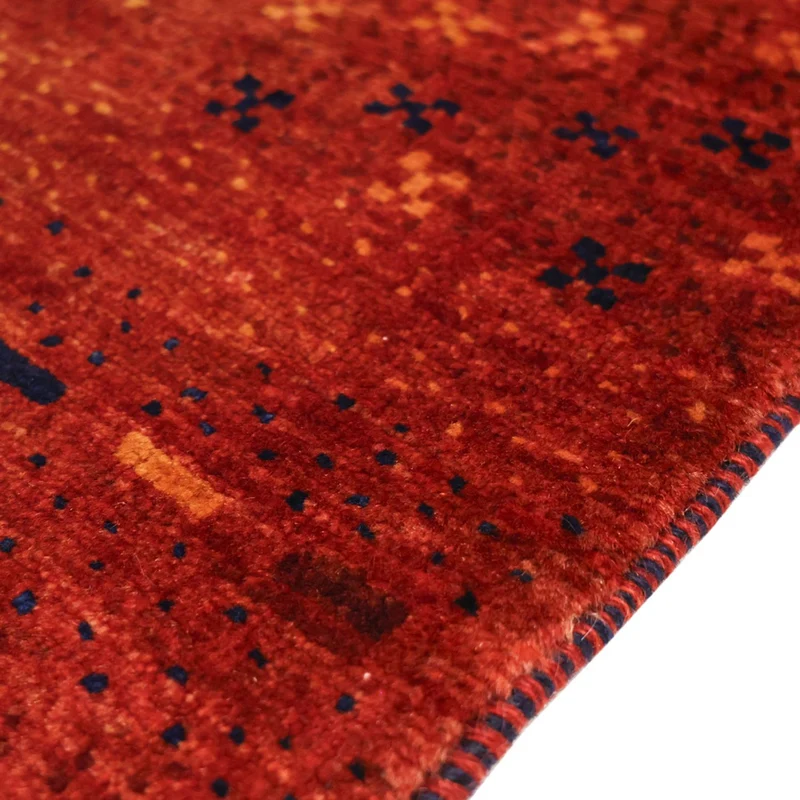 Kaschkuli Teppich 101x111cm - Perserteppich - dunkelrot