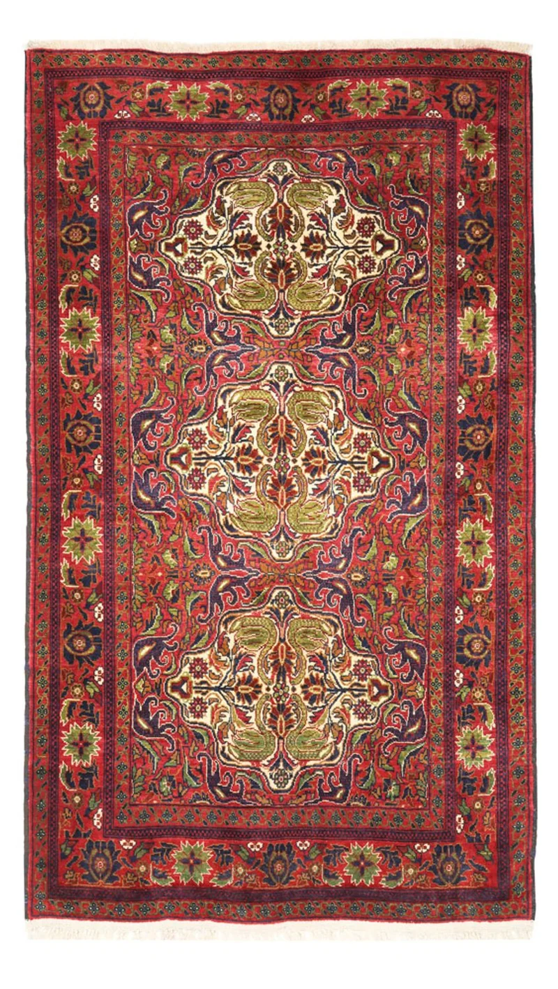 Belutsch Teppich 128x223cm - Orientteppich - dunkelrot