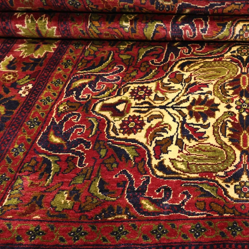Belutsch Teppich 128x223cm - Orientteppich - dunkelrot