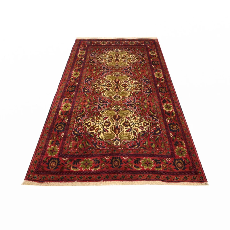 Belutsch Teppich 128x223cm - Orientteppich - dunkelrot